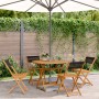 5-piece garden dining set made of solid black polypropylene wood. by , Garden sets - Ref: Foro24-3281769, Price: 264,41 €, Di...