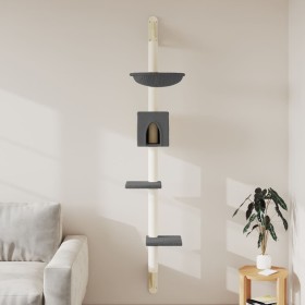 Dark gray wall-mounted cat scratching tree 187 cm by , Cat furniture - Ref: Foro24-172400, Price: 45,62 €, Discount: %