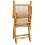 Folding garden chairs 6 pcs solid acacia wood beige by , Garden chairs - Ref: Foro24-3214572, Price: 422,08 €, Discount: %