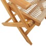 Folding garden chairs 6 pcs solid acacia wood beige by , Garden chairs - Ref: Foro24-3214572, Price: 422,08 €, Discount: %