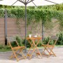 3-piece PE rattan and solid gray wood bistro set by , Garden sets - Ref: Foro24-3281743, Price: 136,74 €, Discount: %