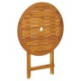 3-teiliges Bistro-Set PE Rattan und massives graues Holz von , Gartensets - Ref: Foro24-3281839, Preis: 144,38 €, Rabatt: %