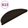 Self-adhesive stair mat 15 pcs 56x17x3cm brown by vidaXL, Stair mats - Ref: Foro24-322348, Price: 36,18 €, Discount: %