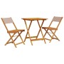 3-piece bistro set in taupe fabric and solid wood by , Garden sets - Ref: Foro24-3281762, Price: 142,28 €, Discount: %