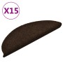 Self-adhesive stair mat 15 pcs 56x17x3 cm brown by vidaXL, Stair mats - Ref: Foro24-322350, Price: 32,54 €, Discount: %