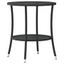 Reclining garden chairs with table 2 pcs black PE rattan by , Garden chairs - Ref: Foro24-365705, Price: 278,72 €, Discount: %