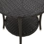 Reclining garden chairs with table 2 pcs black PE rattan by , Garden chairs - Ref: Foro24-365705, Price: 278,72 €, Discount: %