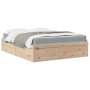 Cama con colchón madera maciza de pino 160x200 cm de , Camas y somieres - Ref: Foro24-3281928, Precio: 412,67 €, Descuento: %