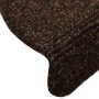 Self-adhesive stair mat 15 pcs 56x17x3 cm brown by vidaXL, Stair mats - Ref: Foro24-322350, Price: 32,54 €, Discount: %