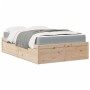 Cama con colchón madera maciza de pino 120x200 cm de , Camas y somieres - Ref: Foro24-3281937, Precio: 346,39 €, Descuento: %