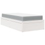 Bed with mattress solid pine wood white 90x190 cm by , Beds and slatted bases - Ref: Foro24-3281956, Price: 271,67 €, Discoun...