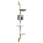 Light gray wall-mounted scratching post for cats, 187 cm by , Cat furniture - Ref: Foro24-172399, Price: 52,16 €, Discount: %