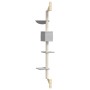 Light gray wall-mounted scratching post for cats, 187 cm by , Cat furniture - Ref: Foro24-172399, Price: 52,16 €, Discount: %