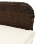 Reclining garden armchair with brown synthetic rattan cushions by , Garden chairs - Ref: Foro24-365696, Price: 148,32 €, Disc...