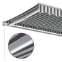 Manual retractable awning with anthracite and white LED 350x250 cm by , Awnings - Ref: Foro24-3215782, Price: 268,45 €, Disco...