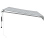 Retractable automatic awning in anthracite gray and white, 300x250 cm. by , Awnings - Ref: Foro24-3215780, Price: 415,78 €, D...