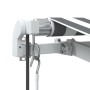 Toldo retráctil automático luz LED antracita blanco 500x300 cm de , Toldos - Ref: Foro24-3215789, Precio: 678,59 €, Descuento: %