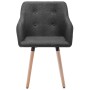 Dining chairs 2 units dark gray fabric by vidaXL, dining chairs - Ref: Foro24-322982, Price: 181,52 €, Discount: %