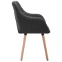 Dining chairs 2 units dark gray fabric by vidaXL, dining chairs - Ref: Foro24-322982, Price: 181,52 €, Discount: %