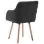 Dining chairs 2 units dark gray fabric by vidaXL, dining chairs - Ref: Foro24-322982, Price: 181,52 €, Discount: %