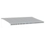 Toldo retráctil manual gris antracita y blanco 600x350 cm de , Toldos - Ref: Foro24-3215804, Precio: 555,79 €, Descuento: %