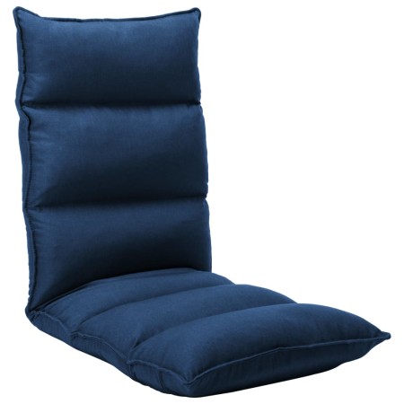 Folding blue fabric floor lounger by , Floor chairs - Ref: Foro24-325239, Price: 103,42 €, Discount: %