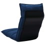 Folding blue fabric floor lounger by , Floor chairs - Ref: Foro24-325239, Price: 103,42 €, Discount: %