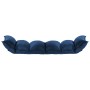 Folding blue fabric floor lounger by , Floor chairs - Ref: Foro24-325239, Price: 103,42 €, Discount: %