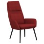 Sillón de relax con reposapiés tela rojo tinto de , Sillones - Ref: Foro24-3097776, Precio: 143,99 €, Descuento: %