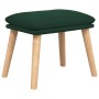 Relax armchair with dark green fabric footstool by , Armchairs - Ref: Foro24-3097887, Price: 146,99 €, Discount: %