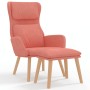 Relax armchair with pink velvet footstool by , Armchairs - Ref: Foro24-3097824, Price: 147,99 €, Discount: %