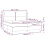 Cama box spring con colchón cuero sintético gris 200x200 cm de , Camas y somieres - Ref: Foro24-3128995, Precio: 698,99 €, De...