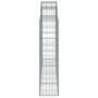 Gabion baskets 50 units, arched shape, iron, 200x30x120/140cm. by , Pots and planters - Ref: Foro24-3146150, Price: 3,00 €, D...