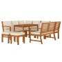 Juego comedor jardín con cojines 9 piezas madera maciza acacia de , Conjuntos de jardín - Ref: Foro24-3154976, Precio: 897,01...