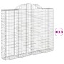 13 units of arched iron gabion baskets 200x30x160/180 cm by , Pots and planters - Ref: Foro24-3146184, Price: 1,00 €, Discoun...