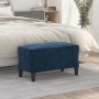 Blue velvet bench 70x35x41 cm by , Banks - Ref: Foro24-349406, Price: 56,65 €, Discount: %