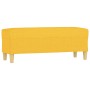 Banco de tela amarillo 100x35x41 cm de , Bancos - Ref: Foro24-349380, Precio: 60,02 €, Descuento: %