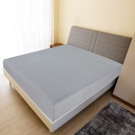 Sábana bajera jersey algodón gris 180x200 cm de , Sábanas - Ref: Foro24-136208, Precio: 18,54 €, Descuento: %