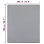 Fitted sheet in gray cotton jersey 180x200 cm by , Bed sheets - Ref: Foro24-136208, Price: 18,54 €, Discount: %