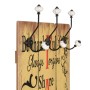 Wall coat rack FAMILY with 6 hooks 120x40 cm by , Hat and coat racks - Ref: Foro24-245856, Price: 59,88 €, Discount: %