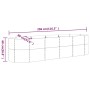 Steel powder-coated green planter bed 296x80x68 cm by , Pots and planters - Ref: Foro24-318958, Price: 94,99 €, Discount: %