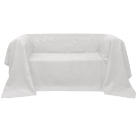 Cream-colored micro-suede sofa cover 140x210 cm by , Covers - Ref: Foro24-130889, Price: 14,96 €, Discount: %