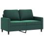 Dreiteiliges Sofaset mit dunkelgrünen Samtkissen. von , Sofas - Ref: Foro24-3201508, Preis: 515,46 €, Rabatt: %