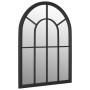 Black iron garden mirror for outdoor use 60x45 cm by , Mirrors - Ref: Foro24-318346, Price: 96,01 €, Discount: %