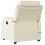 Reclining electric massage armchair in cream synthetic leather by , Armchairs - Ref: Foro24-3205036, Price: 286,93 €, Discoun...