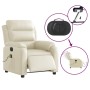 Reclining electric massage armchair in cream synthetic leather by , Armchairs - Ref: Foro24-3205036, Price: 286,93 €, Discoun...