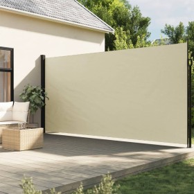 Retractable cream side awning 220x600 cm by , Umbrellas - Ref: Foro24-4004565, Price: 114,99 €, Discount: %