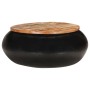 Black recycled solid wood coffee table 68x68x30 cm by vidaXL, Coffee table - Ref: Foro24-323532, Price: 113,49 €, Discount: %