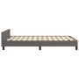 Bed frame with gray synthetic leather headboard 120x190 cm by , Beds and slatted bases - Ref: Foro24-3270564, Price: 176,36 €...