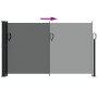 Retractable side awning in anthracite gray, 120x600 cm. by , Umbrellas - Ref: Foro24-4004503, Price: 86,99 €, Discount: %